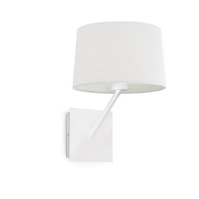 Luminosa Handy 1 Light Indoor Wall Lamp White, E27