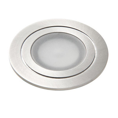 Luminosa Hayz Integrated LED 1 Light Outdoor Coastal Recessed Light Marine Grade Brushed Stainless Steel, Frosted IP67