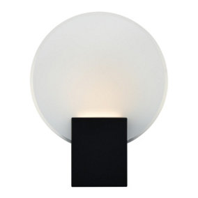 Luminosa Hester LED Wall Lamp Black, 3000K