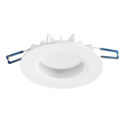 Luminosa Hide Integrated LED 1 Light Recessed Downlight Matt White IP44 ...