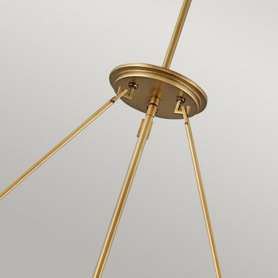 Luminosa Hinkley Echelon Cylindrical Pendant Ceiling Light Heritage Brass