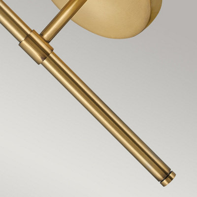 Luminosa Hinkley Hollis Bathroom Wall Lamp Heritage Brass, IP44