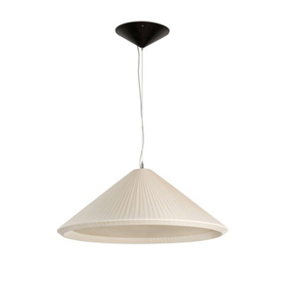 Luminosa Hue 3 Light Small Dome Ceiling Pendant Ivory, E27
