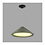 Luminosa Hue 3 Light Small Dome Ceiling Pendant Olive green, E27