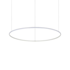 Luminosa Hulahoop LED Decorative Round Integrated Pendant Light White, 3000K
