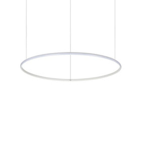 Luminosa Hulahoop LED Decorative Round Integrated Pendant Light White, 3000K