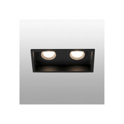 Luminosa Hyde Recessed Downlight Ceiling Light Black, GU10, IP44