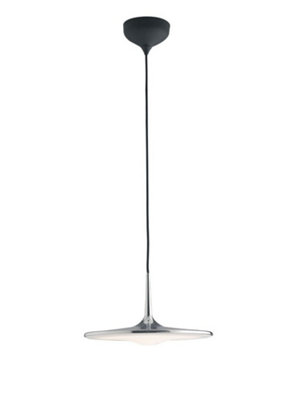 Luminosa IKON LED Uplighter Floor Lamp Chrome 2880lm 4000K Dimmable 42.2x23cm