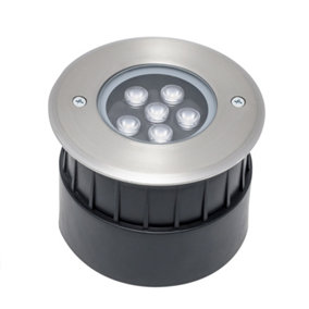 Luminosa Incasso LED Outdoor Recessed Ground Light Stainless steel, Warm-White 3000K, IP65-IP67