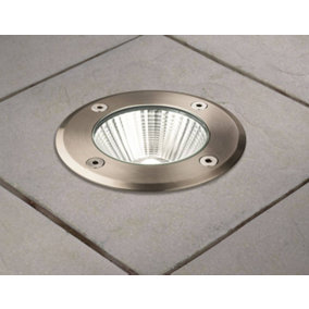 Luminosa Integrated LED Outdoor Recessed Ground Light Stainless Steel IP67
