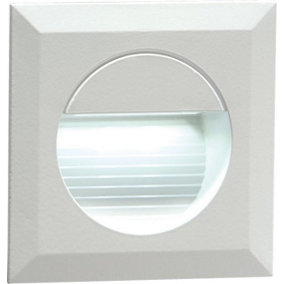 Luminosa IP54 Recessed Square Indoor/Outdoor LED Guide/Stair/Wall Light White LED, 230V