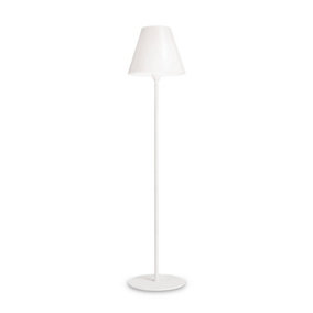 Luminosa Itaca 1 Light Floor Lamp White IP44