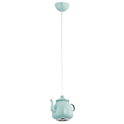 Luminosa Jamajka Kettle Pendant Ceiling Light Mint Matt