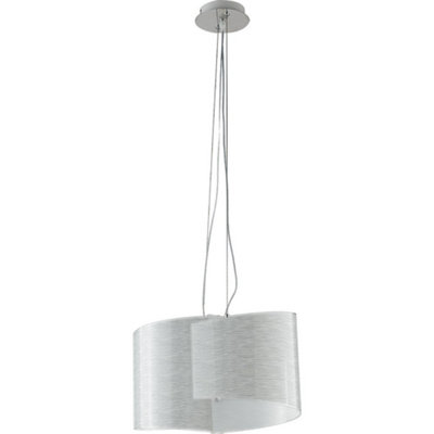 Luminosa JOYCE 2 Light Pendant Ceiling Light White 45x22x25cm