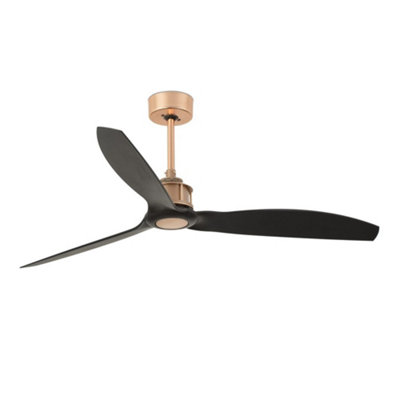 Luminosa Just Copper, Black Ceiling Fan Smart - Remote Included | DIY ...