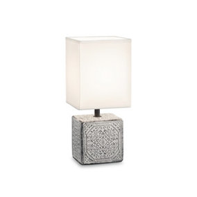 Luminosa Kali'-1 Indoor Table Lamp 1 Light White with Shade, E14