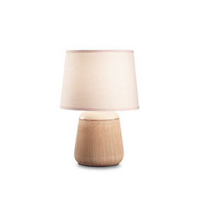 Luminosa Kali'-2 Indoor Table Lamp 1 Light White with Shade, E14