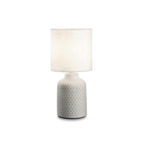 Luminosa Kali'-3 Indoor Table Lamp 1 Light White with Shade, E14