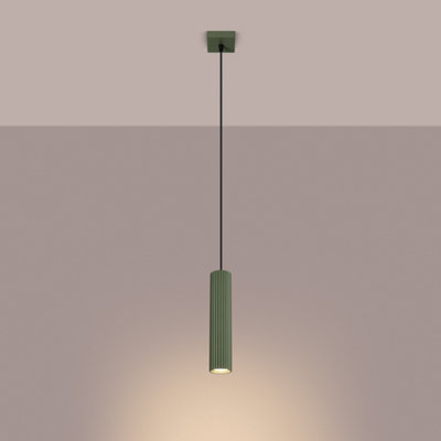 Luminosa Karbon Minimalist Pendant Lamp Olive Green