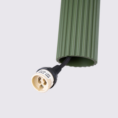 Luminosa Karbon Minimalist Pendant Lamp Olive Green