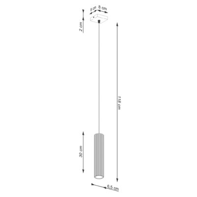 Luminosa Karbon Minimalist Pendant Lamp Olive Green