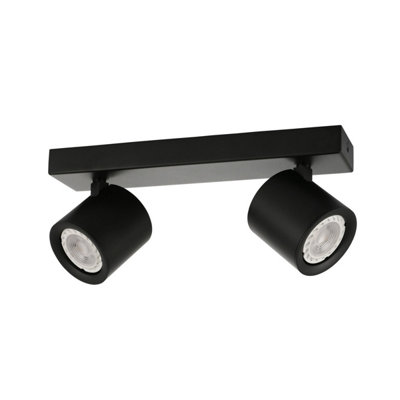 Luminosa Karlota Modern Twin Ceiling Spotlight, GU10