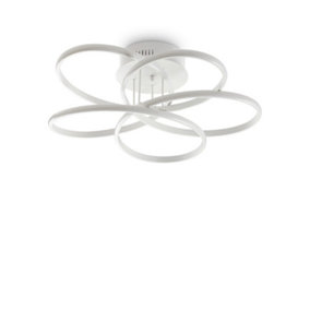Luminosa Karol Integrated LED Indoor Flush Ceiling Lamp White 4000K