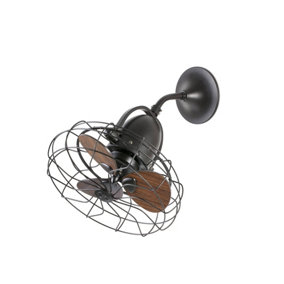 Luminosa Keiki Small Wall / Ceiling Fan Without Light Brown