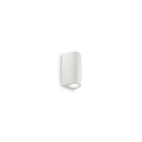 Luminosa Keope LED 1 Light Outdoor Small Wall Light White IP55, GU10