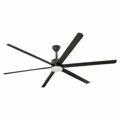 Luminosa Khios Led Dark 6 Blade Ceiling Fan | DIY at B&Q