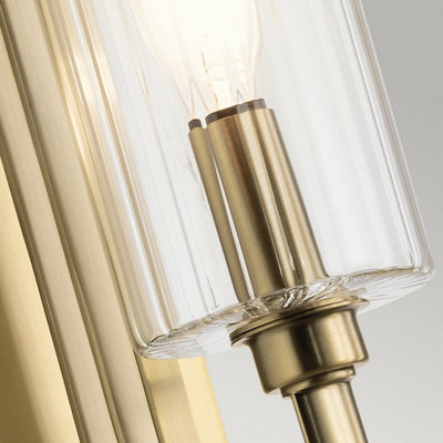 Luminosa Kichler Kimrose Wall Lamp Brushed Natural Brass