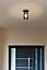 Luminosa Kila Dark Grey Surface Mounted Ceiling Lamp Smoked 2700K IP65