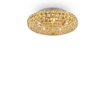 Luminosa King 5 Light Ceiling Light Gold