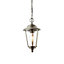 Luminosa Klien 1 Light Outdoor Ceiling Pendant Light Polished Stainless Steel, Clear Polycarbonate, E27