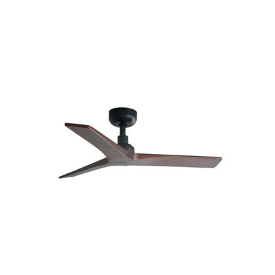 Luminosa Klim Small Black, Walnut DC Ceiling Fan 6 Speed