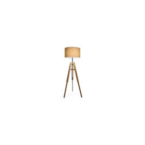 Luminosa Klimt 1 Light Floor Lamp Natural, E27