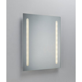 Luminosa Knightsbridge Battery Operated IP44 LED Bathroom Mirror with Frosted Panels - MLBA6045F