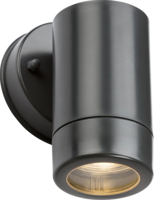 Luminosa Knightsbridge EAMON - 230V IP54 GU10 Polycarbonate Single Wall light - Anthracite - EA1A