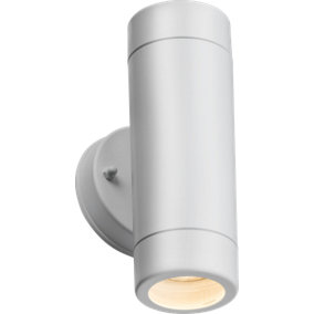 Luminosa Knightsbridge EAMON - 230V IP54 GU10 Polycarbonate Up/Down Wall light - White - EA2W
