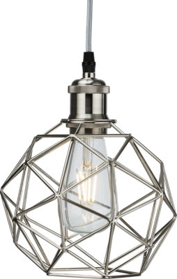 Luminosa Knightsbridge Pendant Cage - Brushed Chrome - CAG2BC