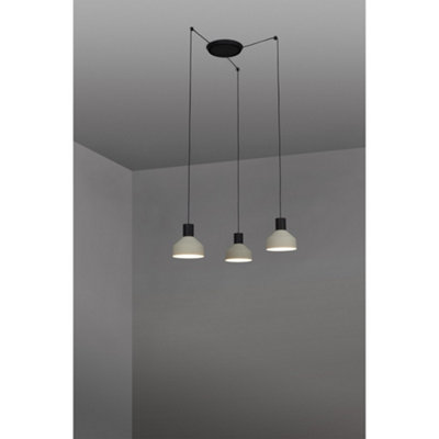 Luminosa Kombo Cluster Pendant Ceiling Light Beige, E27