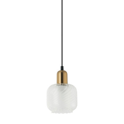 Luminosa Lamezia Modern 1 Light Dome Pendant Ceiling Light, E27