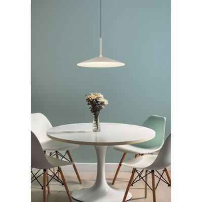 Luminosa Lampone Dome Pendant Ceiling Light Sand LED 4000K