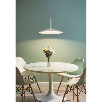Luminosa Lampone Dome Pendant Ceiling Light Sand LED 4000K