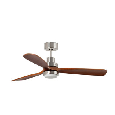 Luminosa Lantau Extra Large 3000K Led Matt Nickel DC Ceiling Fan 6 Speed