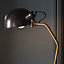 Luminosa Largo Task Floor Lamp Satin Black, Aged Brass Paint