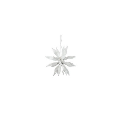 Luminosa Leaves  8 Light  Medium Ceiling Pendant White, G9