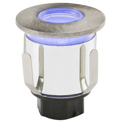Luminosa LED Blue Mini Ground Light comes with Three Interchangeable Heads, 230V IP65 0.6W