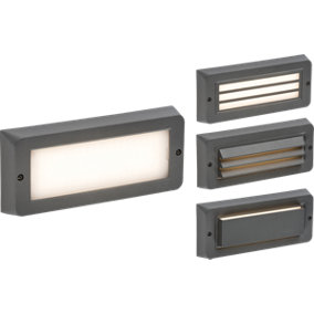 Luminosa LED CCT Adjustable Surface Mount Brick light - Grey 230V IP65 5W