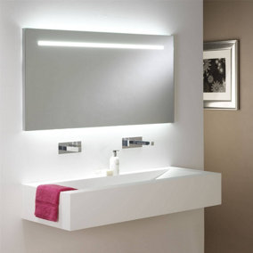 Luminosa LED Indoor / Outdoor Recessed Rectangle Wall Light White, Brushed Chrome IP65